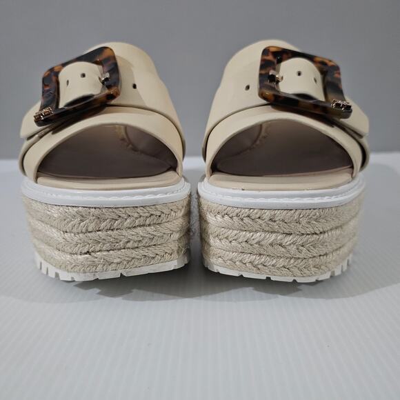 NEW Sam Edelman Livi Sandal Womens 9.5 Summer Sand Espadrille Platform Wedge - Picture 7 of 13